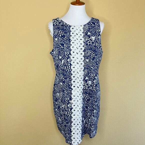 Lilly Pulitzer for Target Dresses & Skirts - Lilly Pulitzer for Target Blue and White Floral Sleeveless Sheath Dress size 18